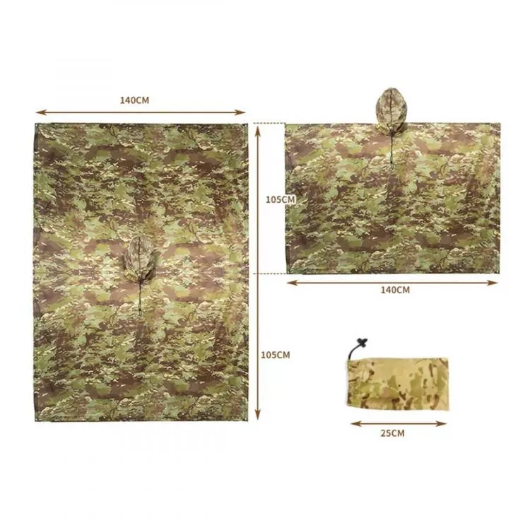 CMG RIPSTOP PONCHO MTC